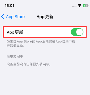 龙海苹果15维修中心如何让iPhone15APP自动更新